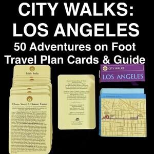 •🗺City Walks:Los Angeles: 50 Adventures on Foot Travel Flash Cards,Maps & Guide